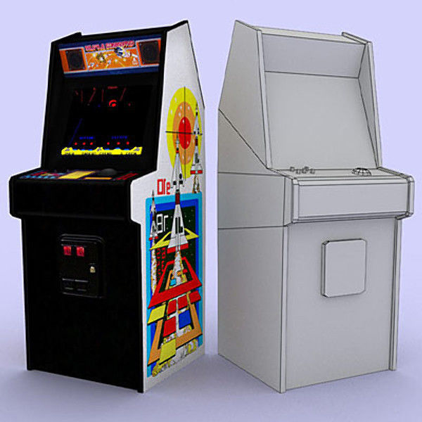 Classic arcade games - pack 2 Low-poly 3D model_2