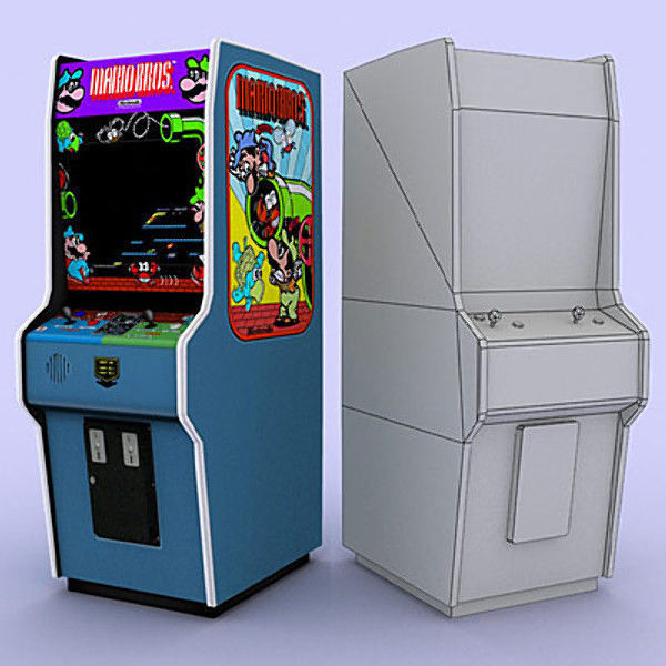 Classic arcade games - pack 2 Low-poly 3D model_4