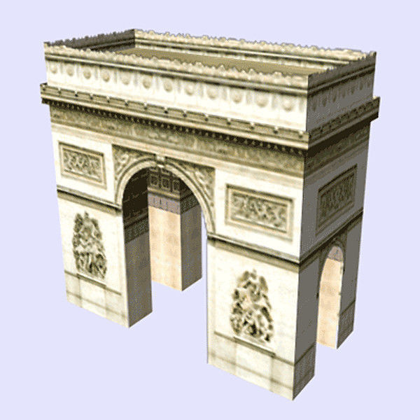 Paris Model Pack Low-poly 3D model_6