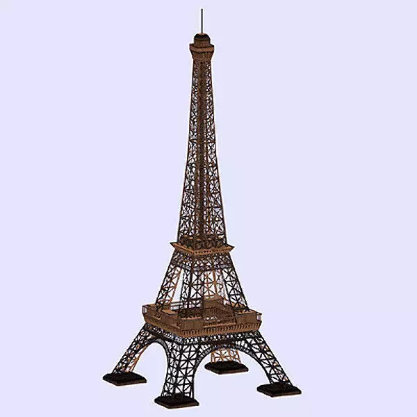 Paris Model Pack Low-poly 3D model_0