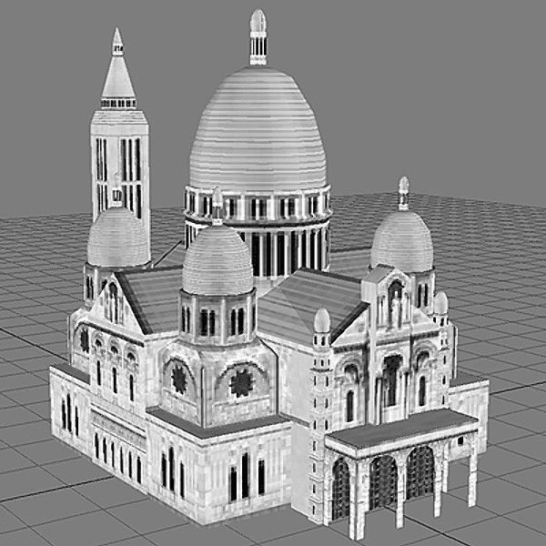 Paris Model Pack Low-poly 3D model_14