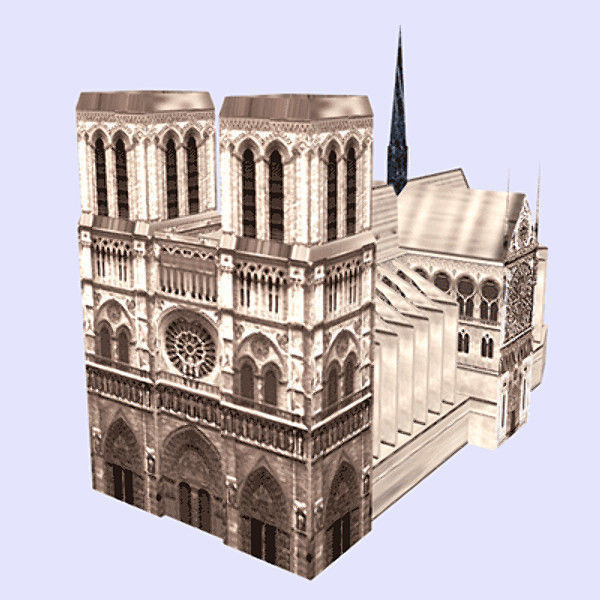 Paris Model Pack Low-poly 3D model_2