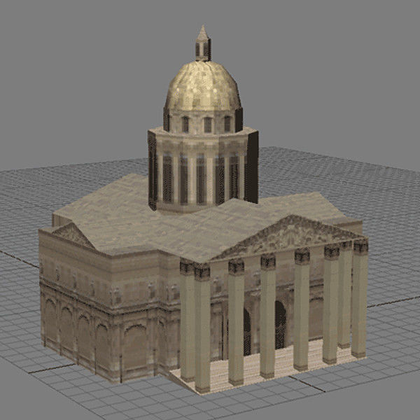 Paris Model Pack Low-poly 3D model_10