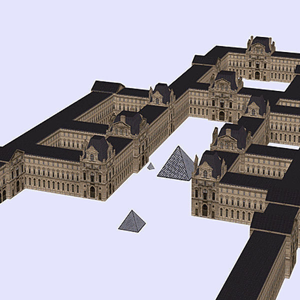 Paris Model Pack Low-poly 3D model_8