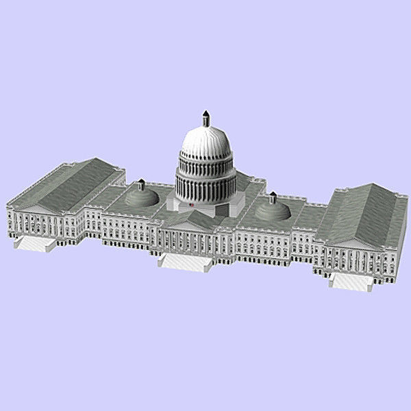 Washington DC Model Pack Low-poly 3D model_1