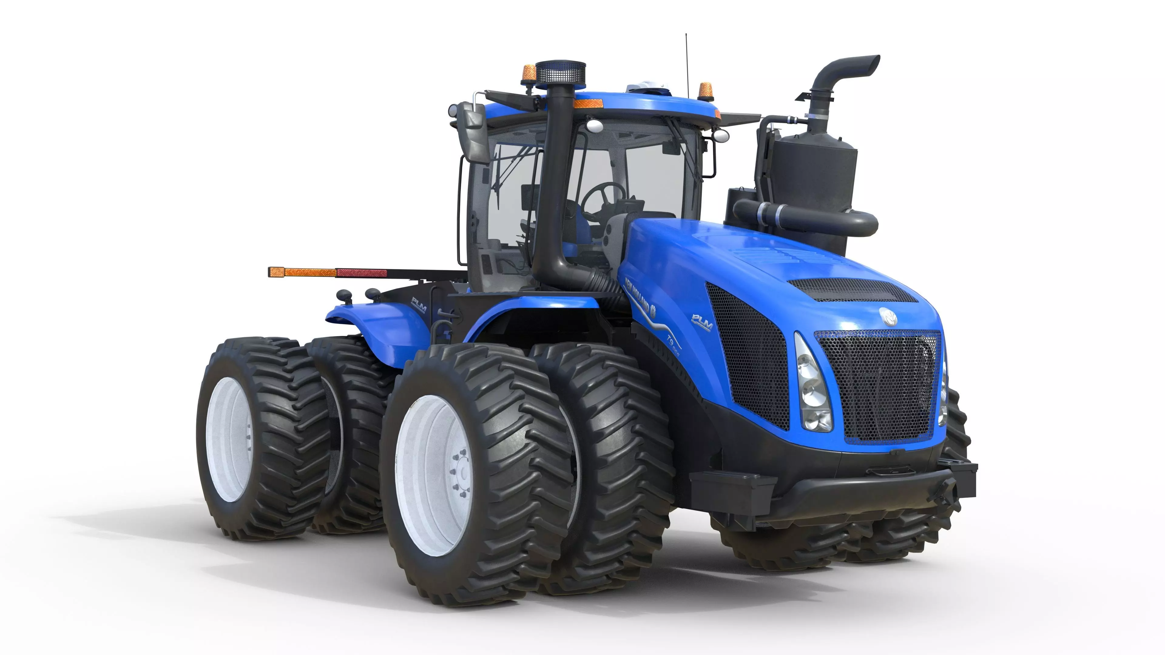 New Holland T9 Tractor Low-poly 3D model