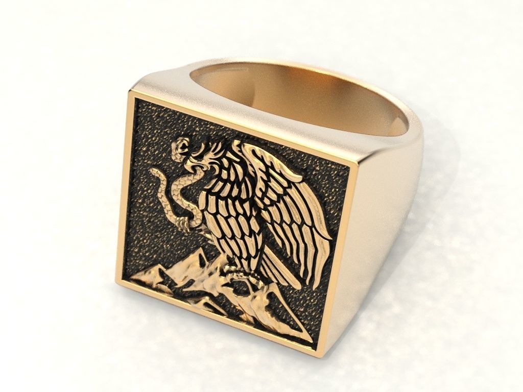 Man ring 3D print model_7