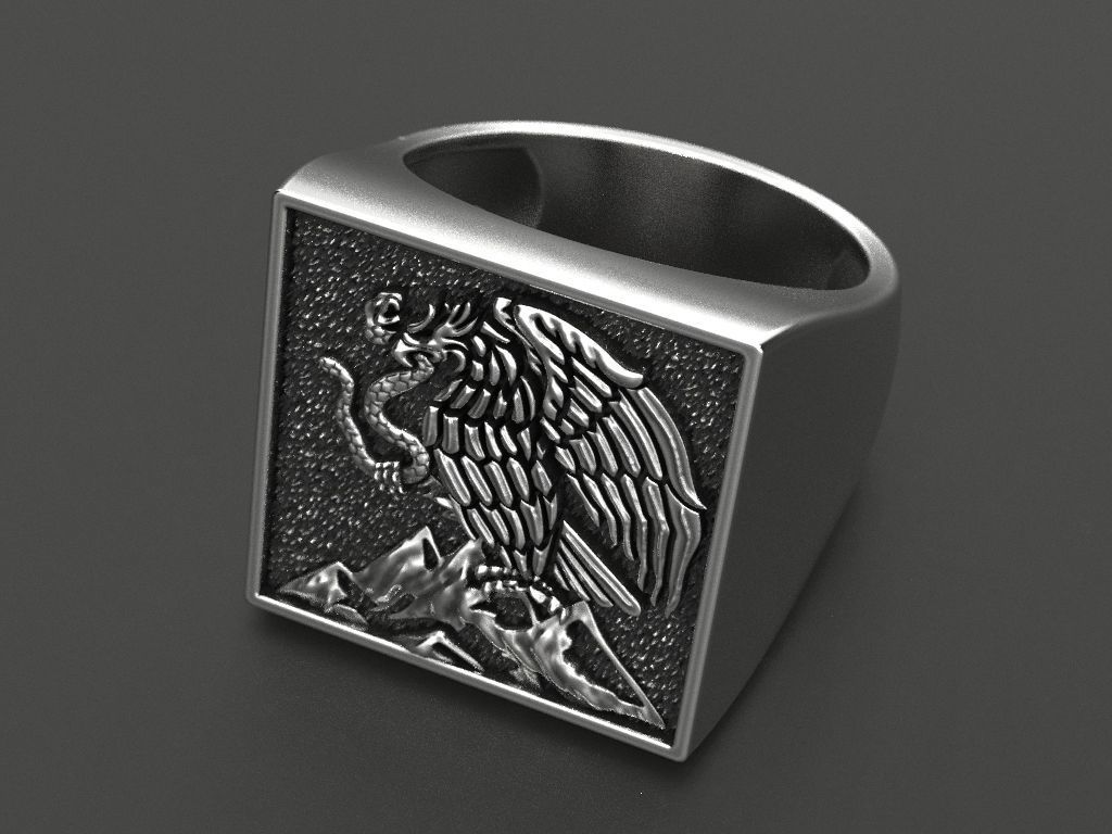 Man ring 3D print model_3