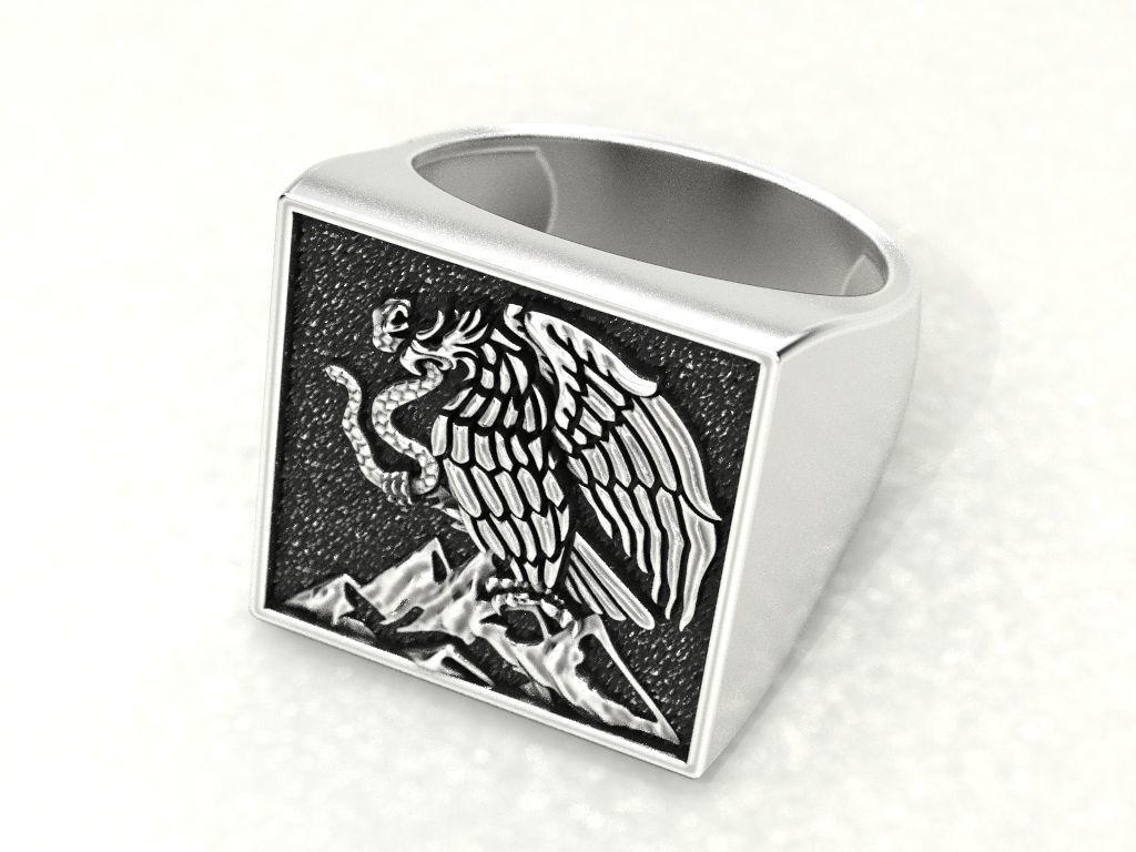 Man ring 3D print model_4