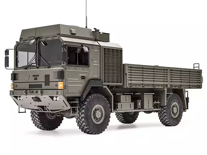 MAN HX60 4x4 Military Drop Side Flatbed Truck