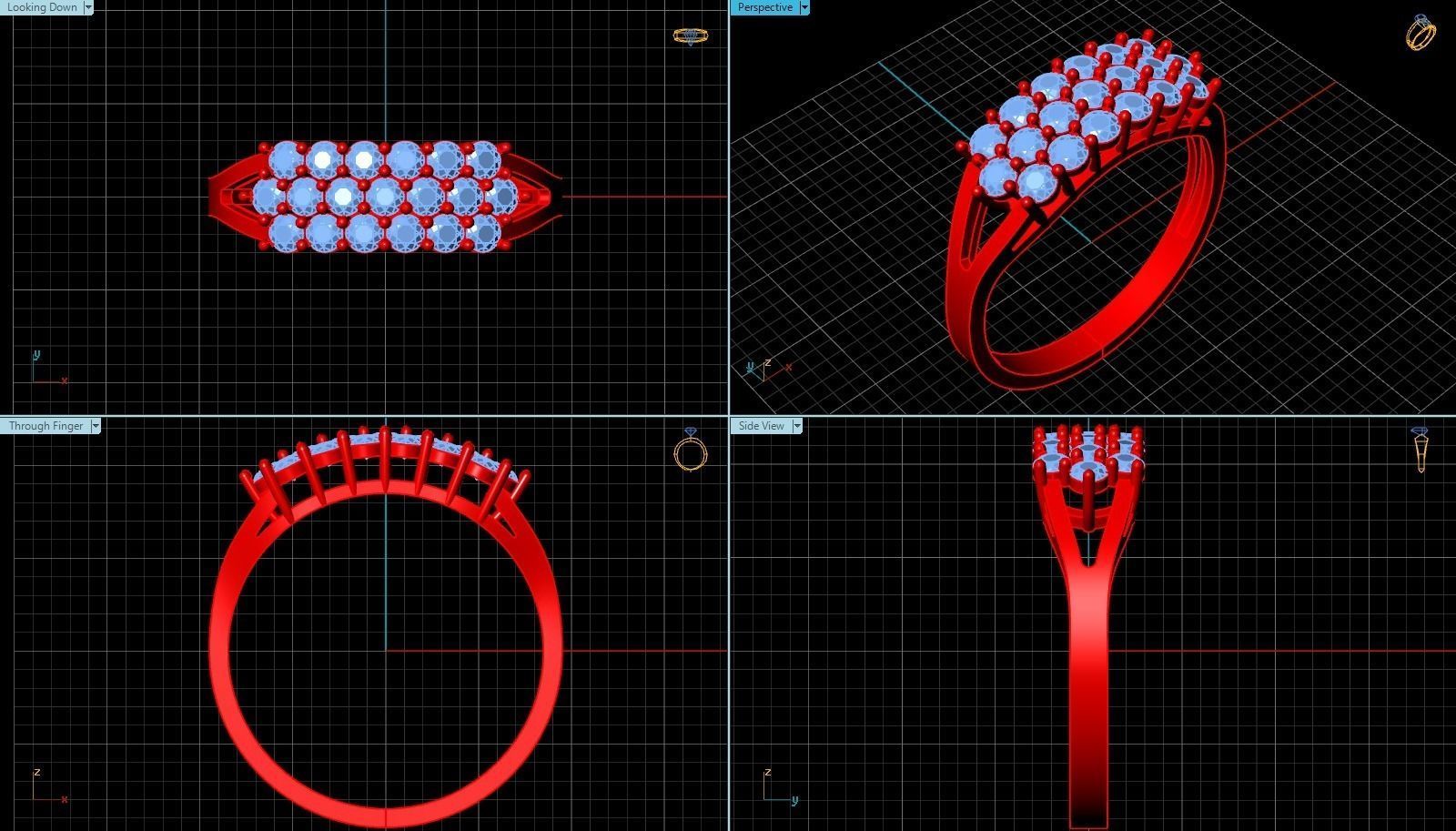 Ring T00087 3D print model_3