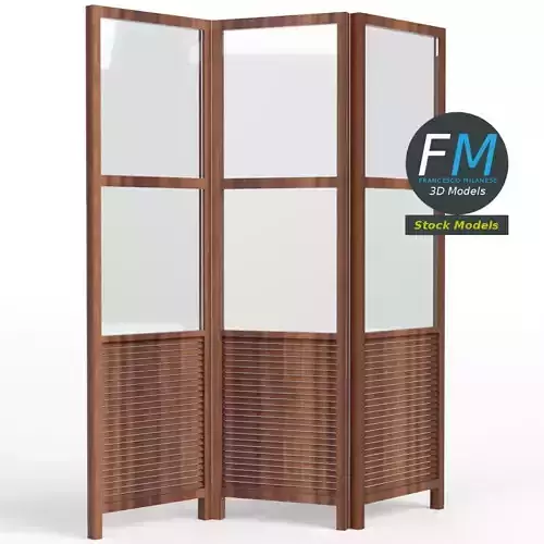 Folding screen panel room divider