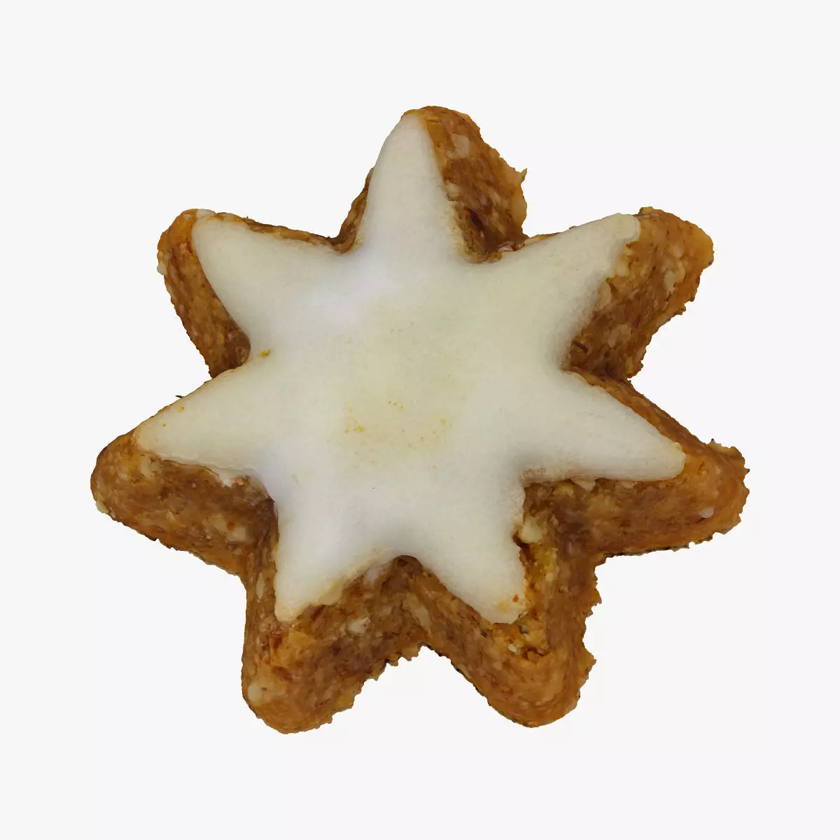 White Chocolate Star Cinnamon Cookie 01 RAW Scan 3D model