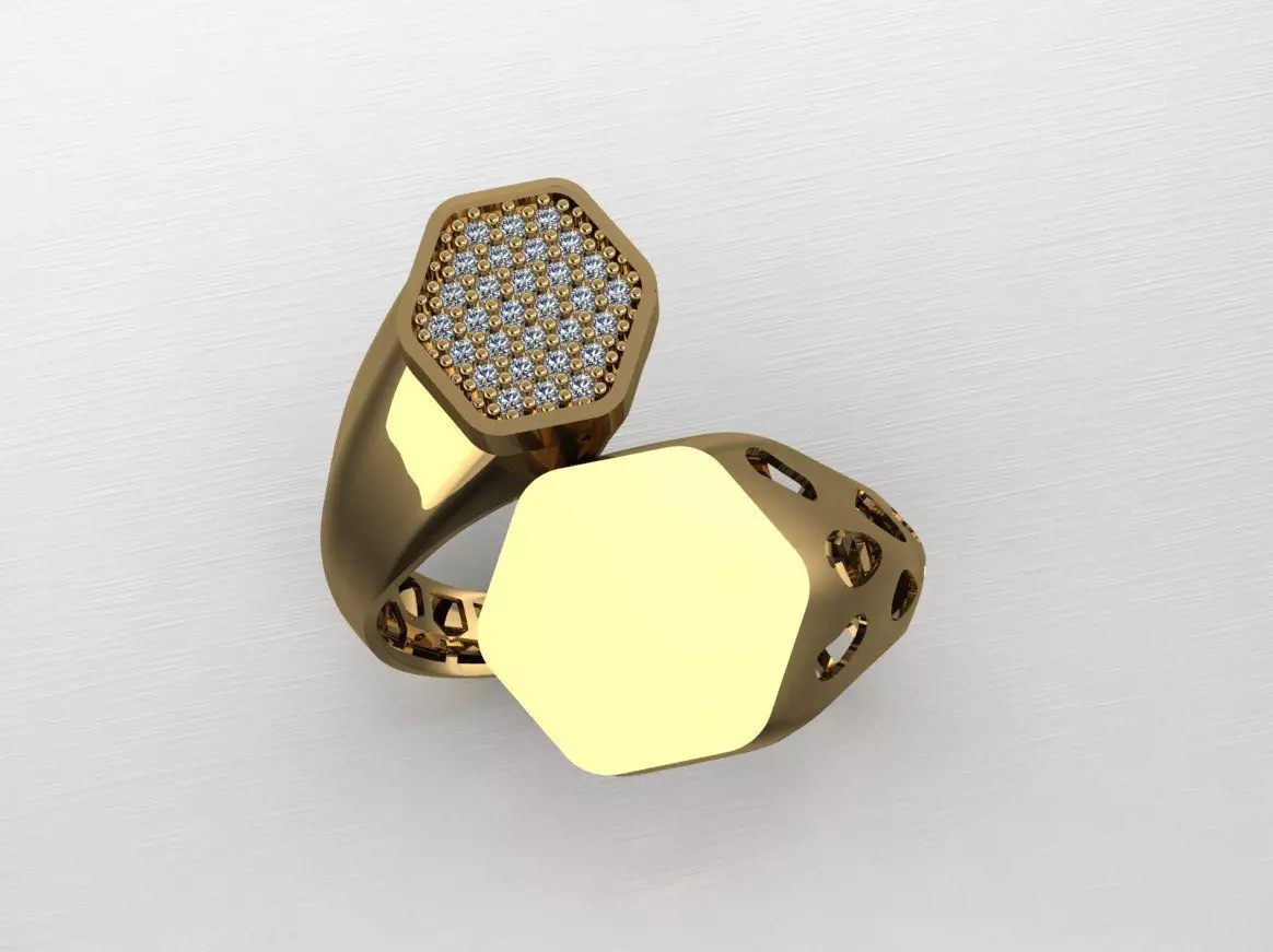 Woman Rings special Collection code0543 3D print model