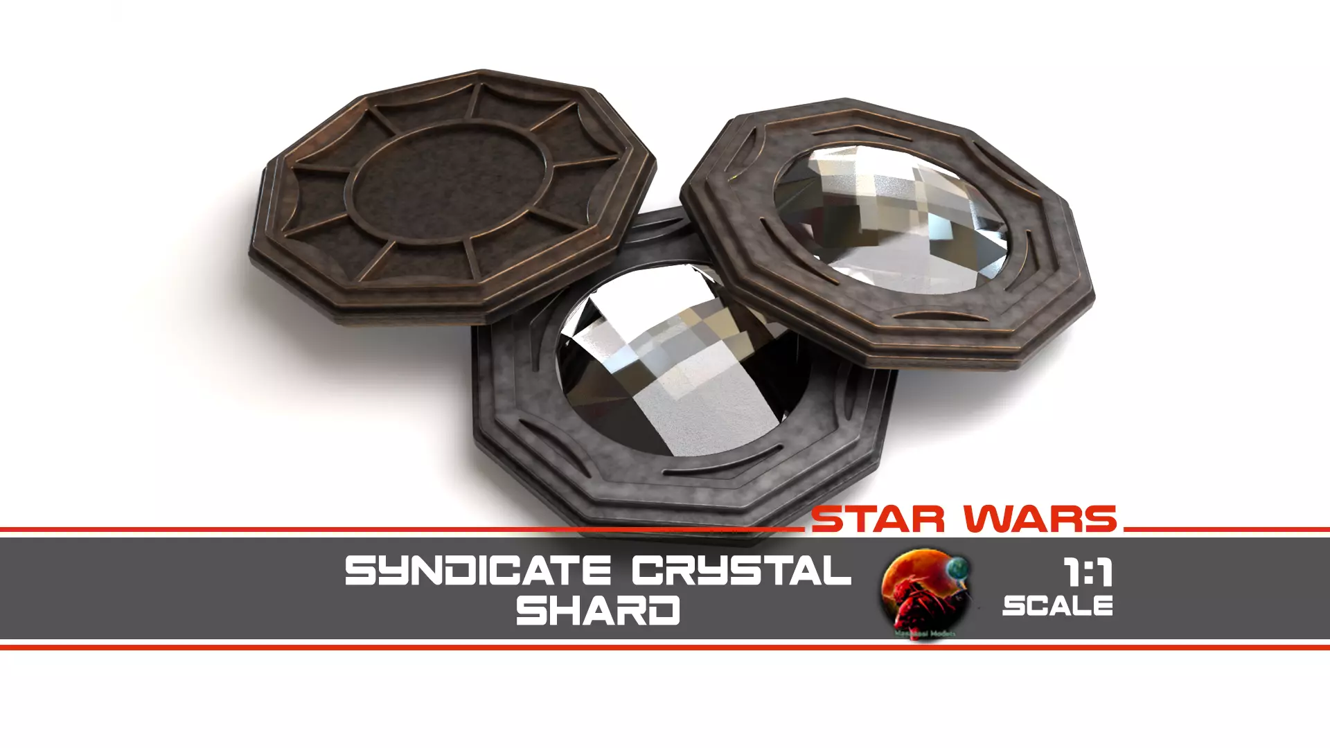 Syndicate Crystal Shard 1-1 scale 3D print model
