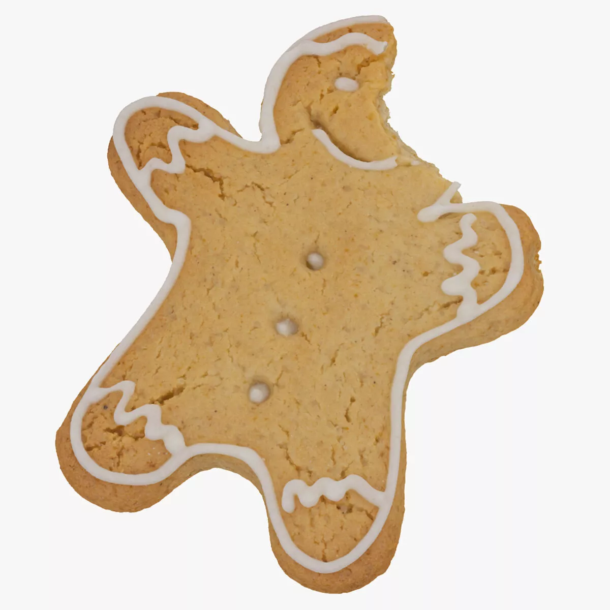 Gingerbread Man Cookie 02 Bitten RAW Scan 3D model