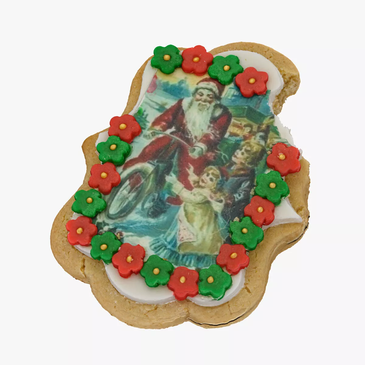 Santa Gingerbread Cookie 01 Bitten RAW Scan 3D model