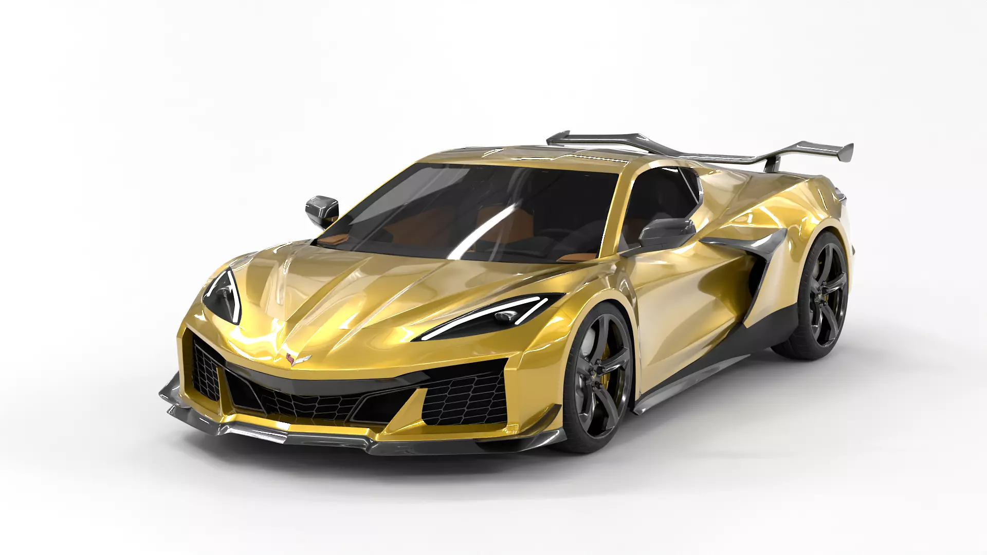 Chevrolet Corvette C8 2025 Low-poly 3D model