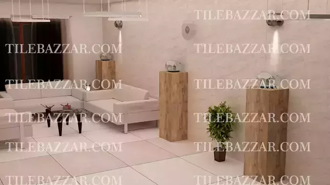 living room Low-poly 3D model