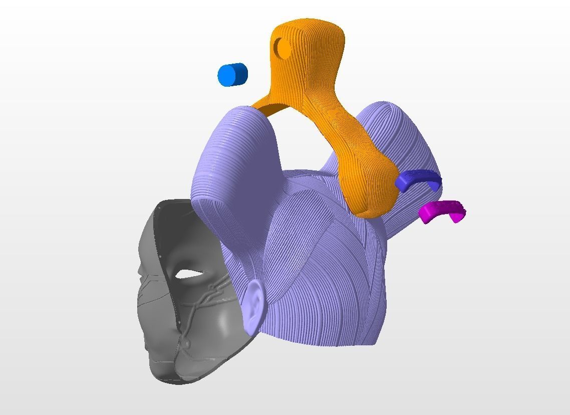 Animatronic Geisha head 3D print model_6