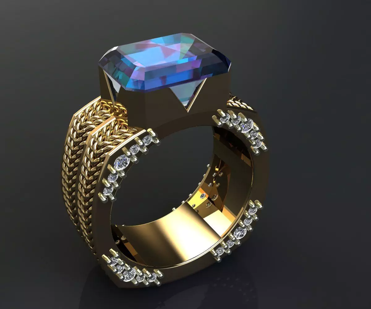 G1061 Braided Horizon Ring 16MM-5gm 3D print model