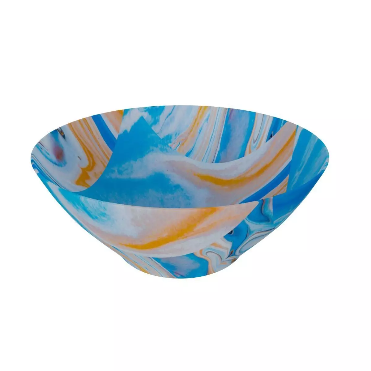 Bowl in Blue pattren 3D model