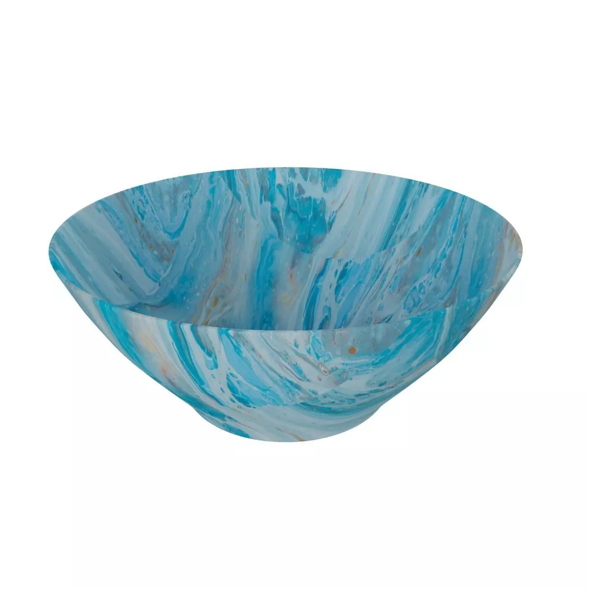 Bowl in Blue Color 3D model