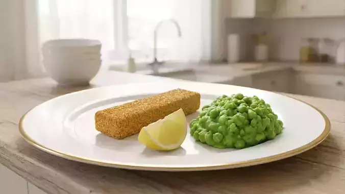 A Crispy Fish Finger Low-poly 3D model