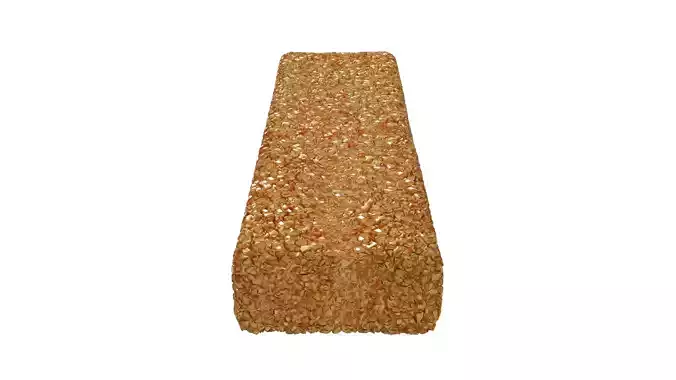 A Crispy Fish Finger Low-poly 3D model 7