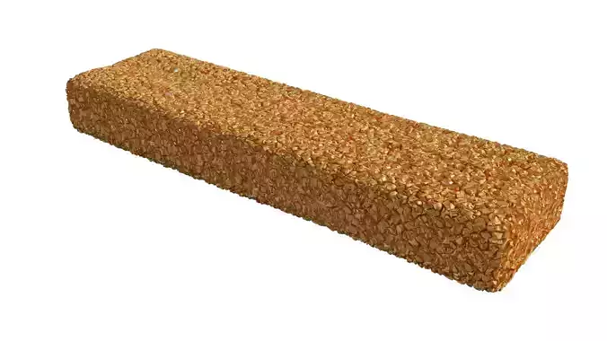 A Crispy Fish Finger Low-poly 3D model 4