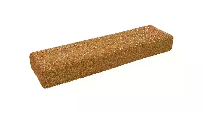 A Crispy Fish Finger Low-poly 3D model 2