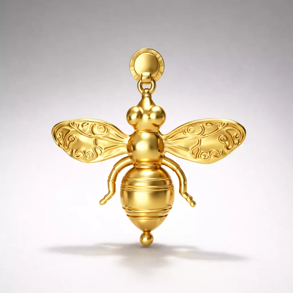 Bee Drop Earrings - 3D print ready 3D print model Free 3D print model