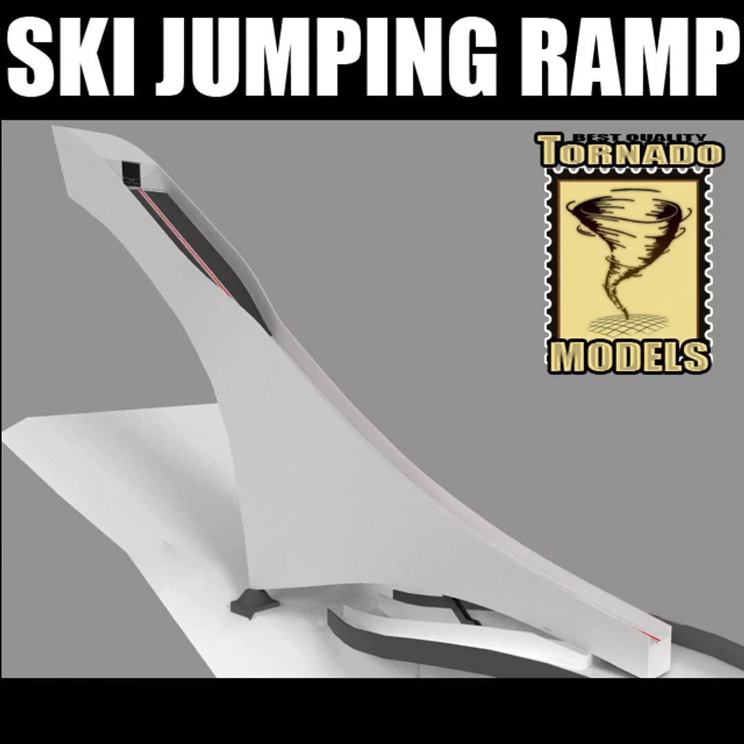 Ski Jumping Ramp 3D model