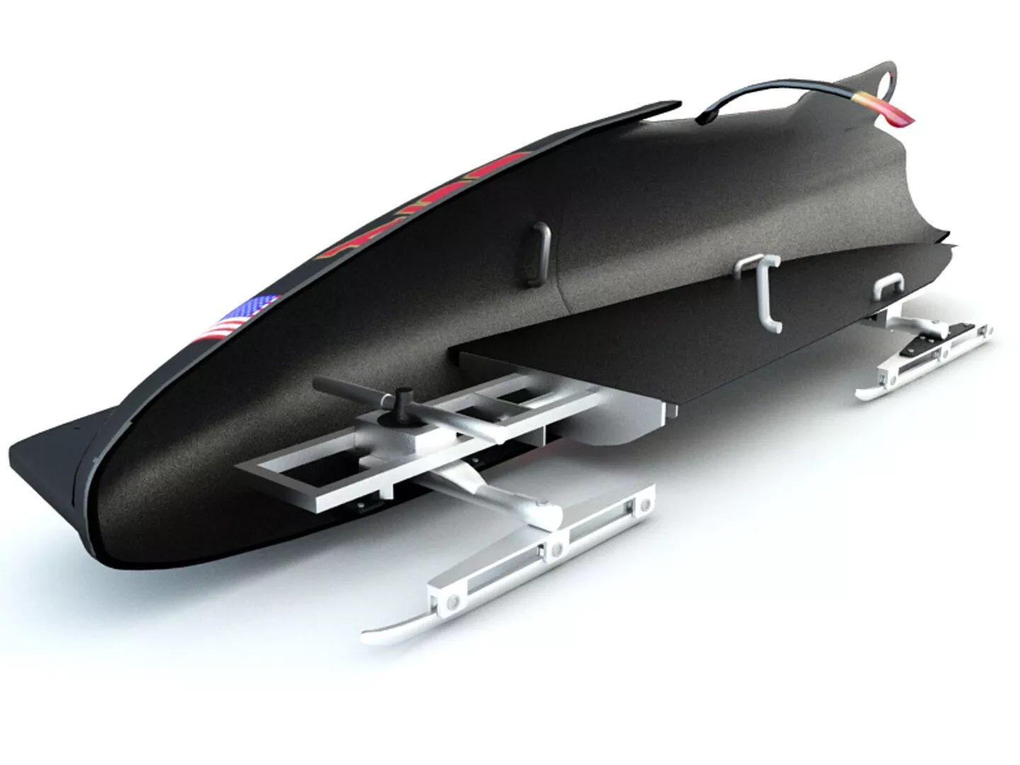 Bobsleigh Sled - Canada 3D model