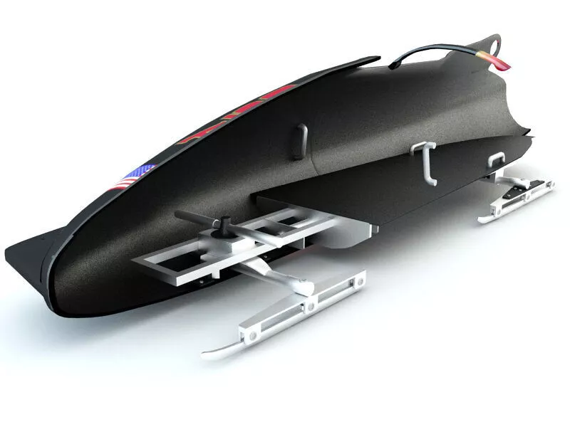 Bobsleigh Sled - Germany 3D model