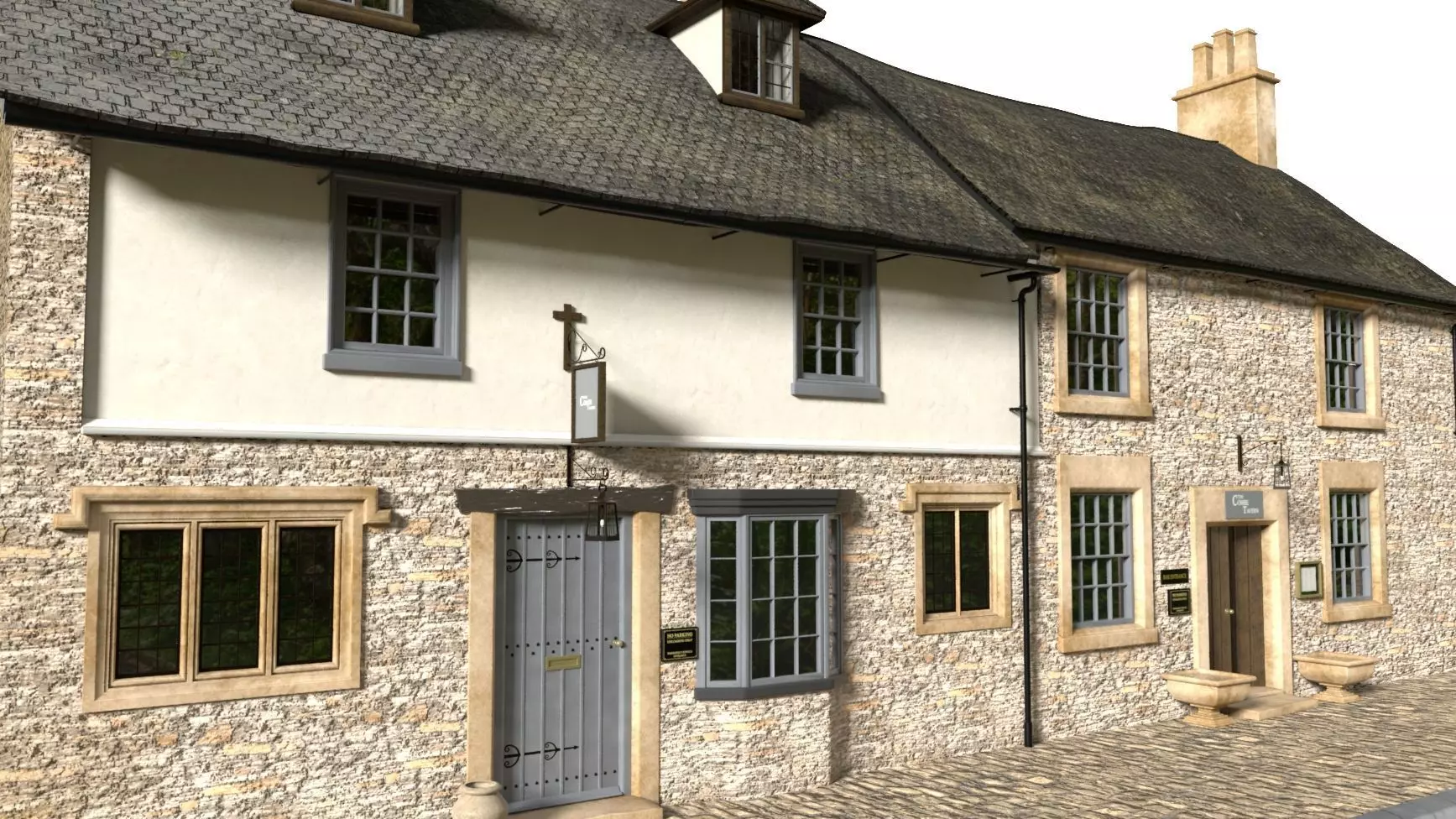 An English Cottage Pub 3D model