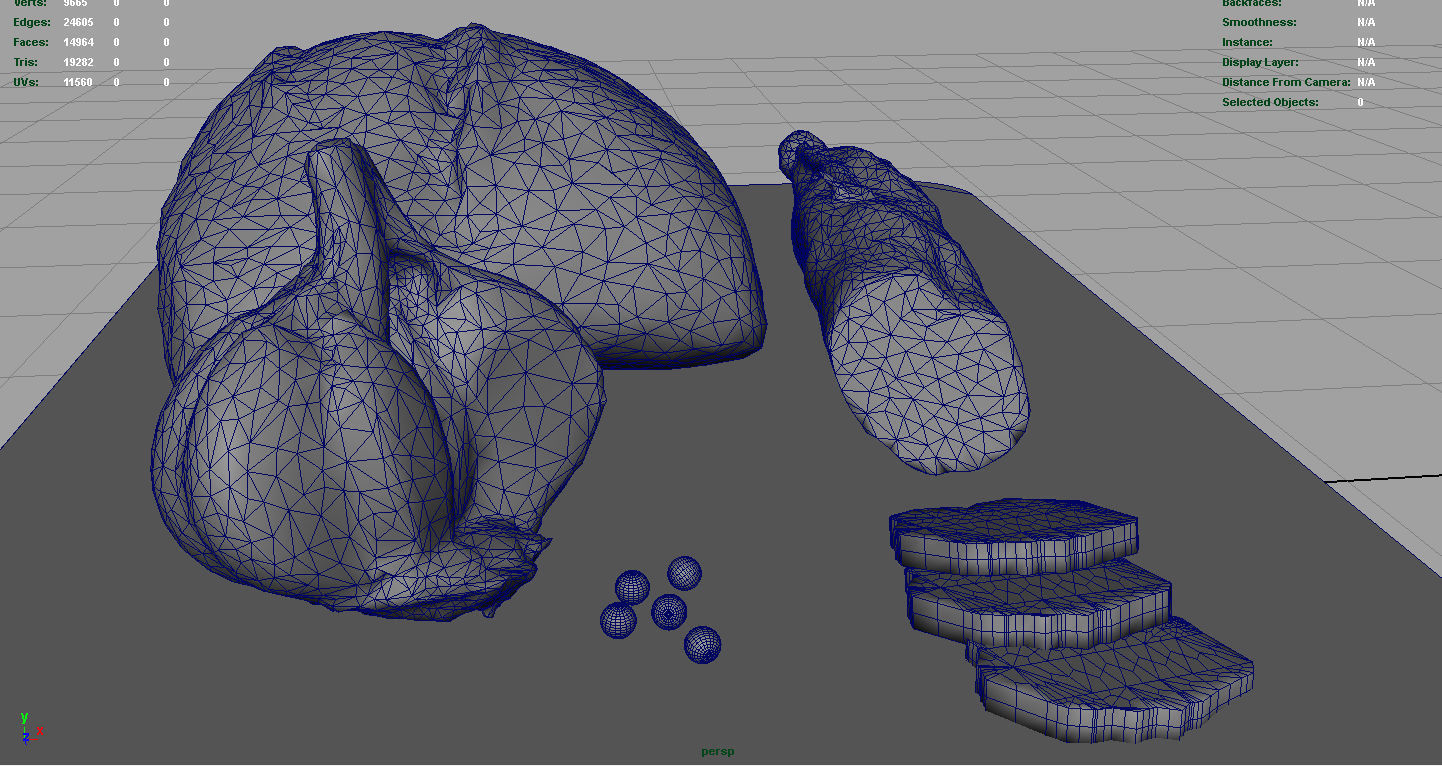 Fuet on a wooden board 3D model_14