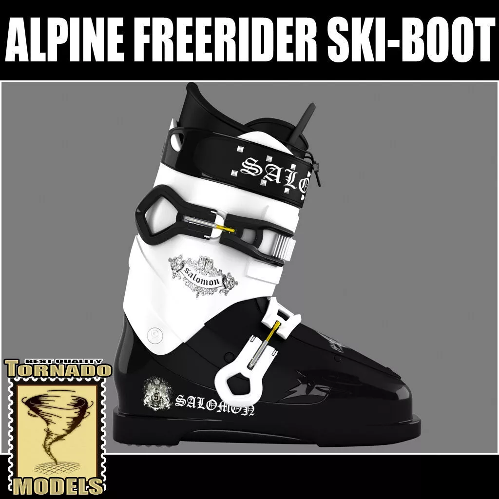 Alpine Freerider Ski-Boot 3D model