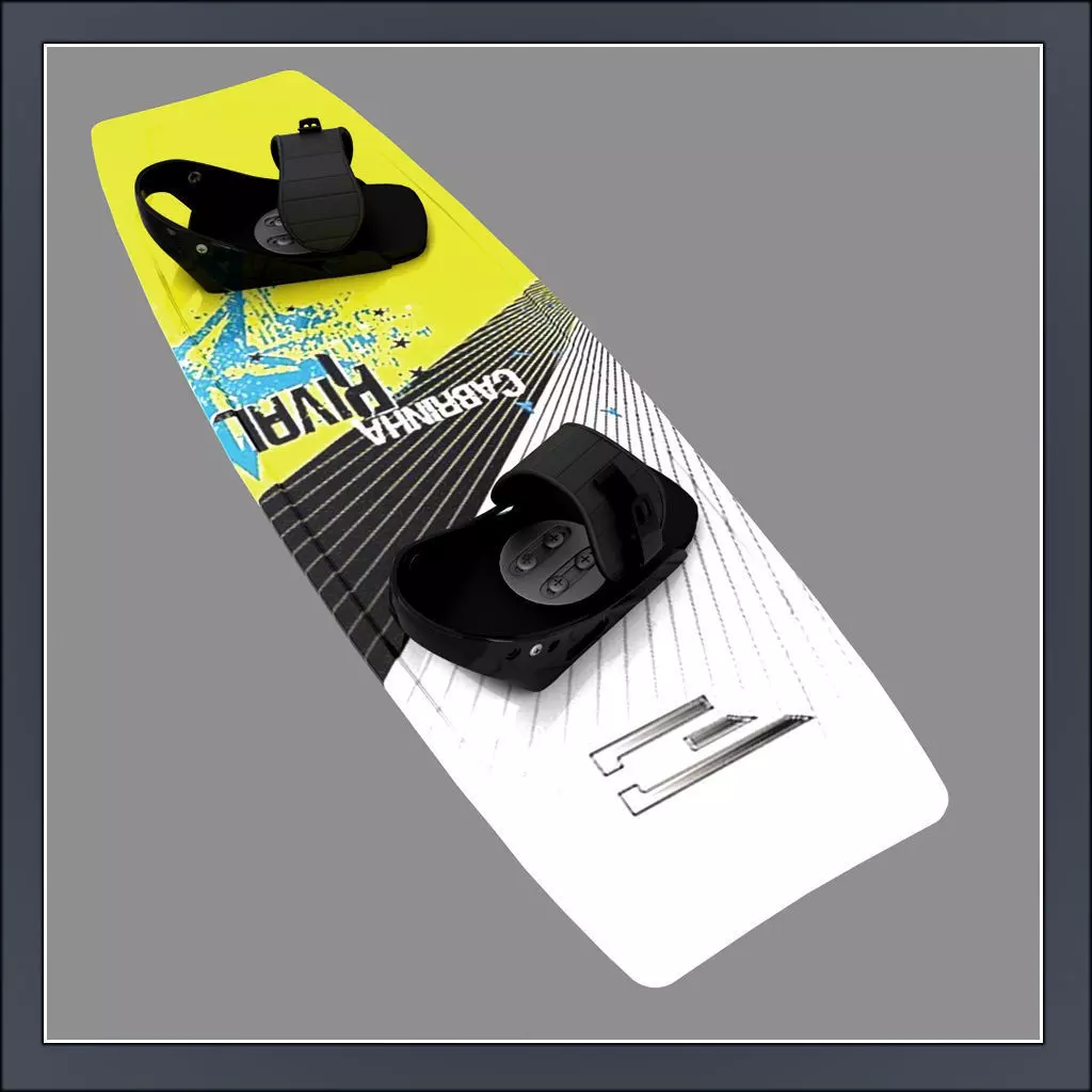 Kitesurfing Board and Bow 3D model