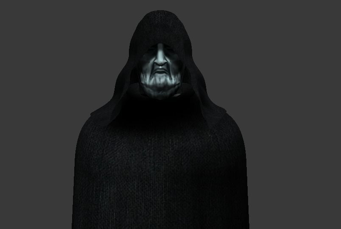 Darth Sidious Free low-poly 3D model