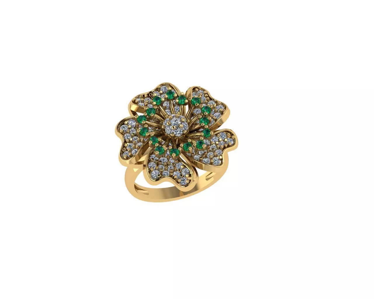 Flower Rings 3D print model