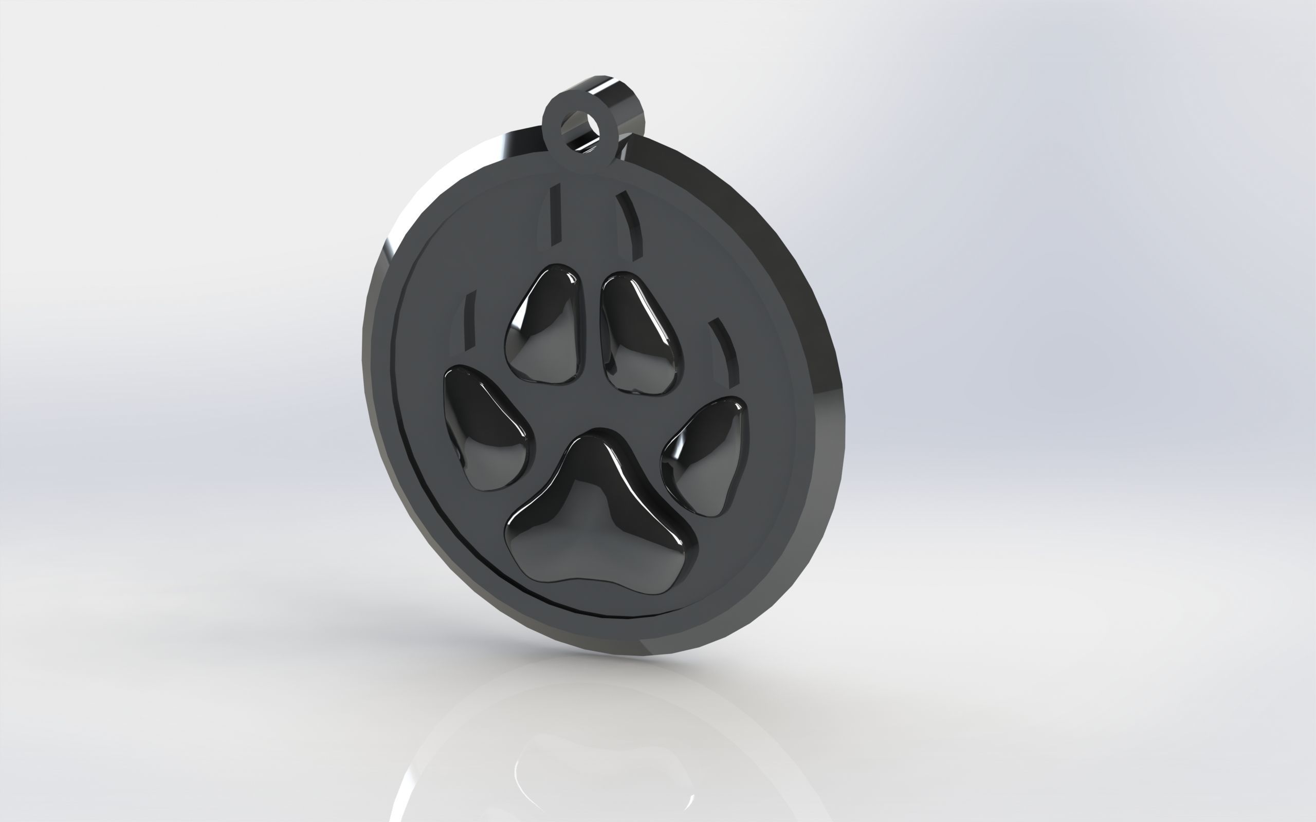 Wolf Keychains 3D print model_4