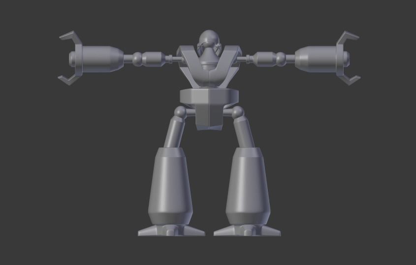 Robot Free low-poly 3D model_1