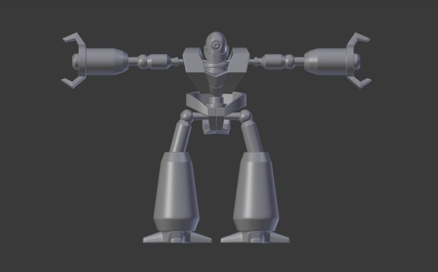 Robot Free low-poly 3D model_0
