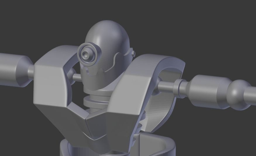 Robot Free low-poly 3D model_3