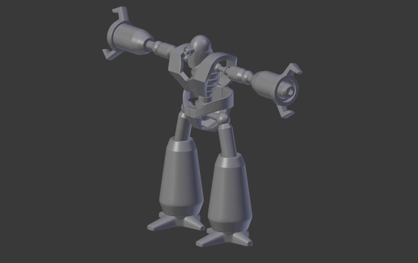 Robot Free low-poly 3D model_2