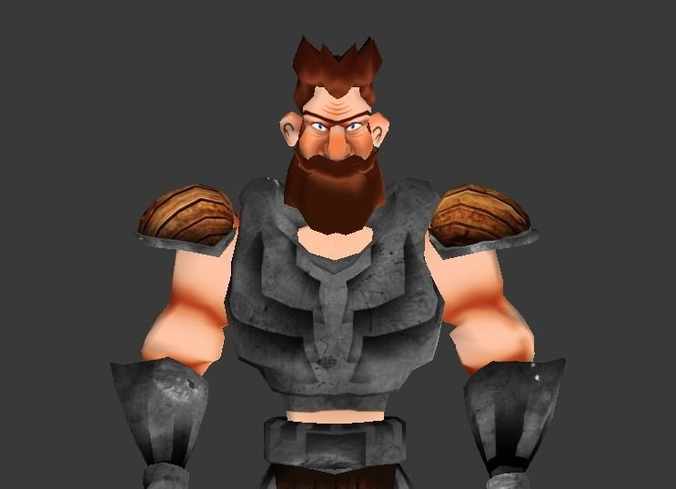 Medieval Guy Low-poly 3D model