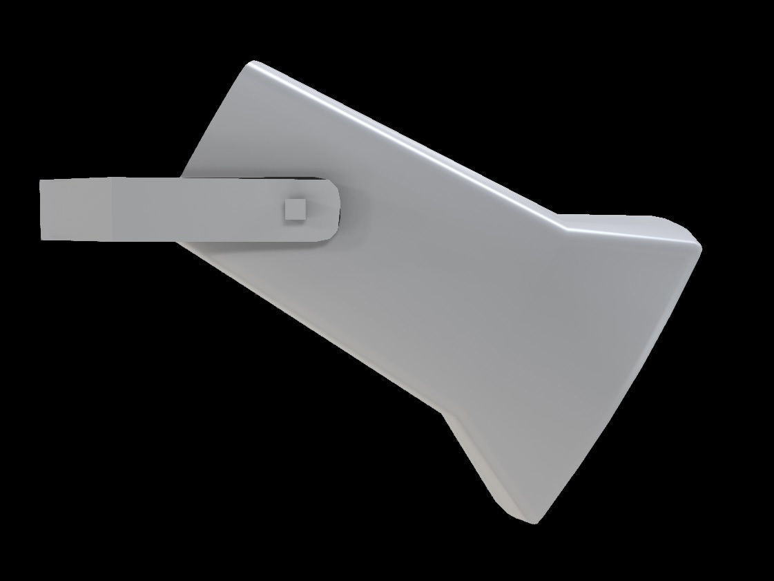 Megaphone loudspeaker Low-poly 3D model_2