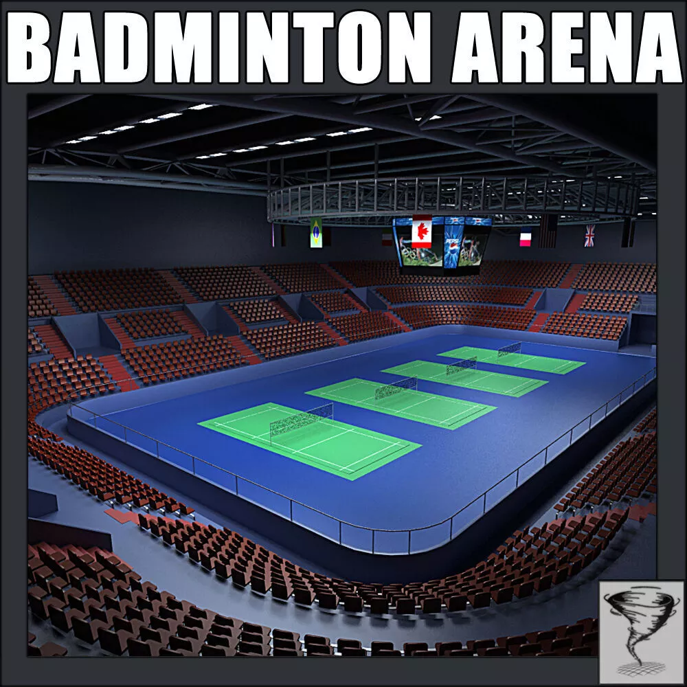 Badminton Arena 3D model