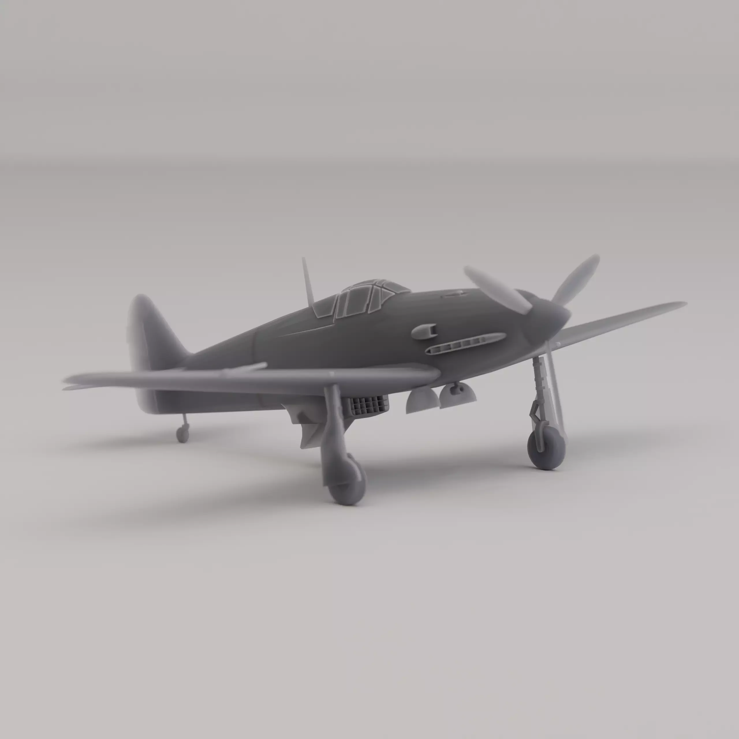 Kawasaki Ki 61 Hien Tony Fighter Japan WWII 1942 3D print model